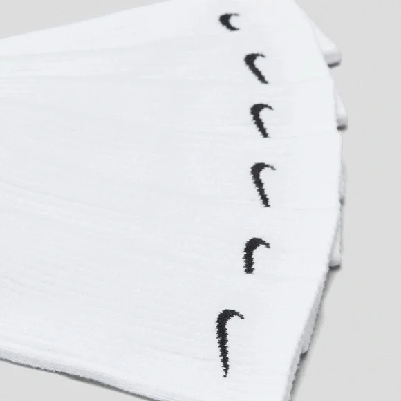 White Nike Everyday Plus Max Cushioned Crew Socks - (6 Pairs) - Picture 2 of 3